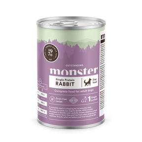 Monster Dog Adult Single Protein Rabbit koiralle 400 g MAISTELUPAKKAUS