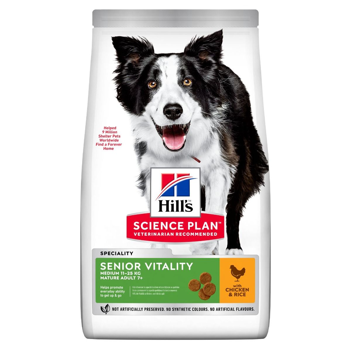 Hill's SP Senior Vitality Medium with Chicken & Rice koiralle