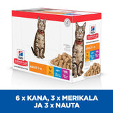 Hill's SP Adult Multipack Chicken, Beef & Ocean Fish kissalle 12 x 85 g