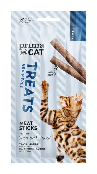PrimaCat Meat Stick lohi-taimen 15 g PÄIVÄYSTARJOUS