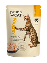 PrimaCat Classic Siipikarjaa kastikkeessa kissoille 85 g MAISTELUPAKKAUS