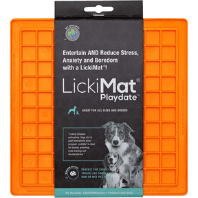 LickiMat Playdate Aktivointimatto oranssi 20 cm x 20 cm