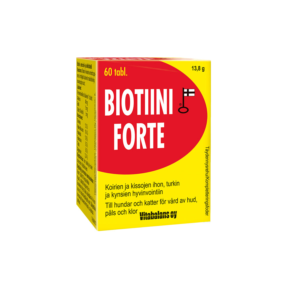 Biotiini Forte tabletti koiralle ja kissalle 60 kpl
