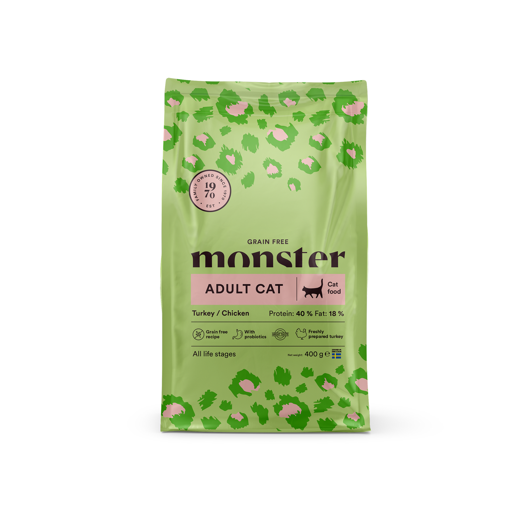 Monster Cat Grain Free Adult Turkey-Chicken kissalle