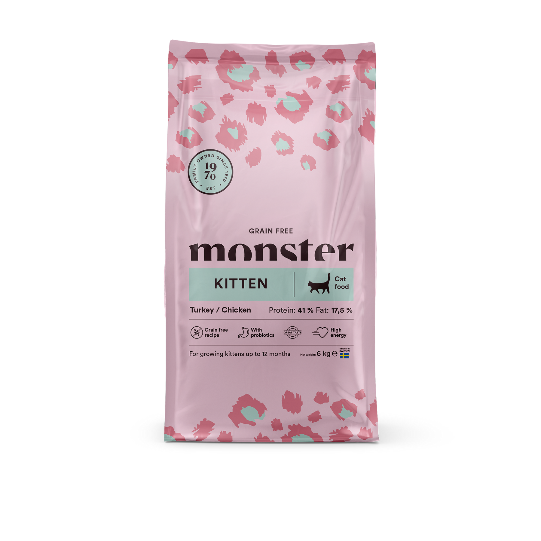 Monster Cat Grain Free Kitten Turkey-Chicken kissalle 6 kg