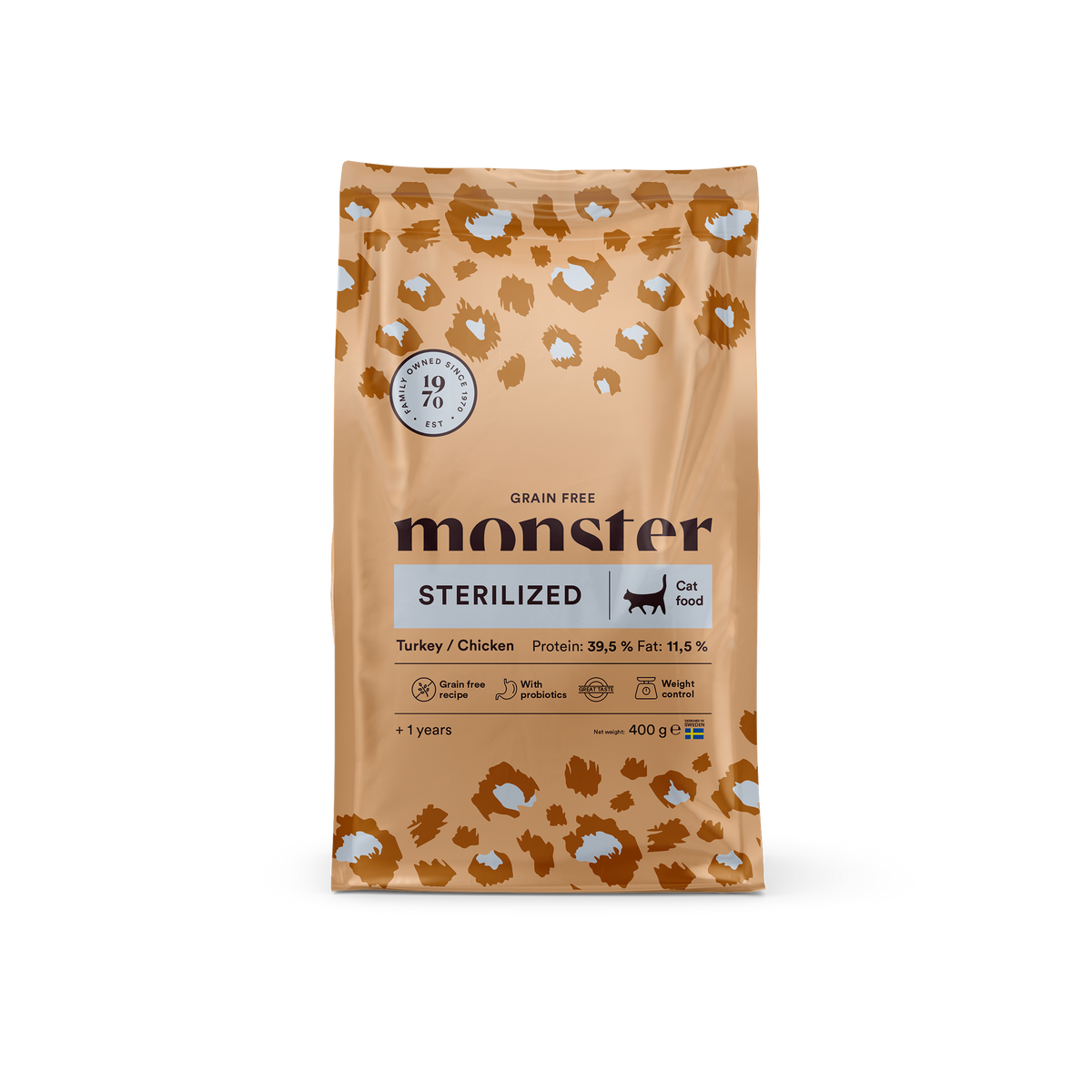 Monster Cat Grain Free Sterilized Turkey-Chicken kissalle