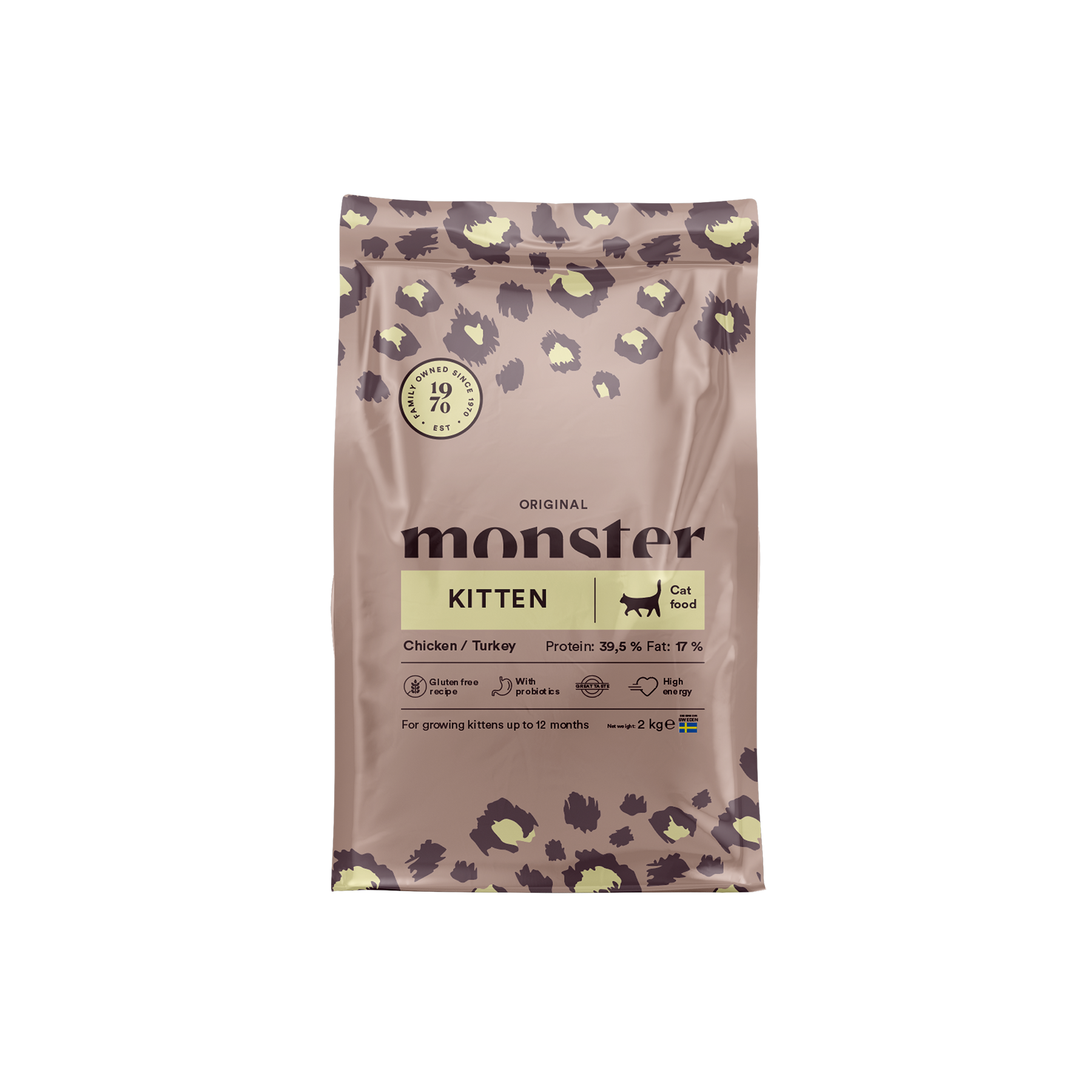 Monster Cat Original Kitten Chicken-Turkey kissalle 2 kg