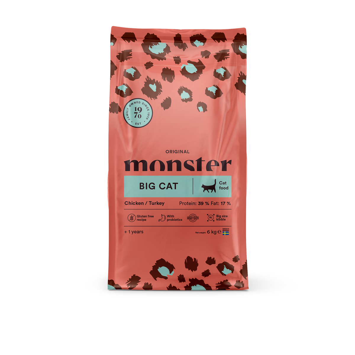 Monster Cat Original Big Cat Chicken-Turkey kissalle 6 kg