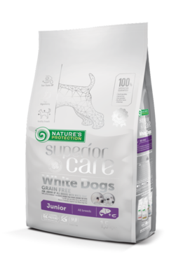 Nature's Protection Superior Care White Dogs Junior All Breeds lohi koiralle 10 kg