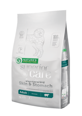 Nature's Protection Superior Care Sensitive Skin & Stomach Adult All Breeds lammas koiralle