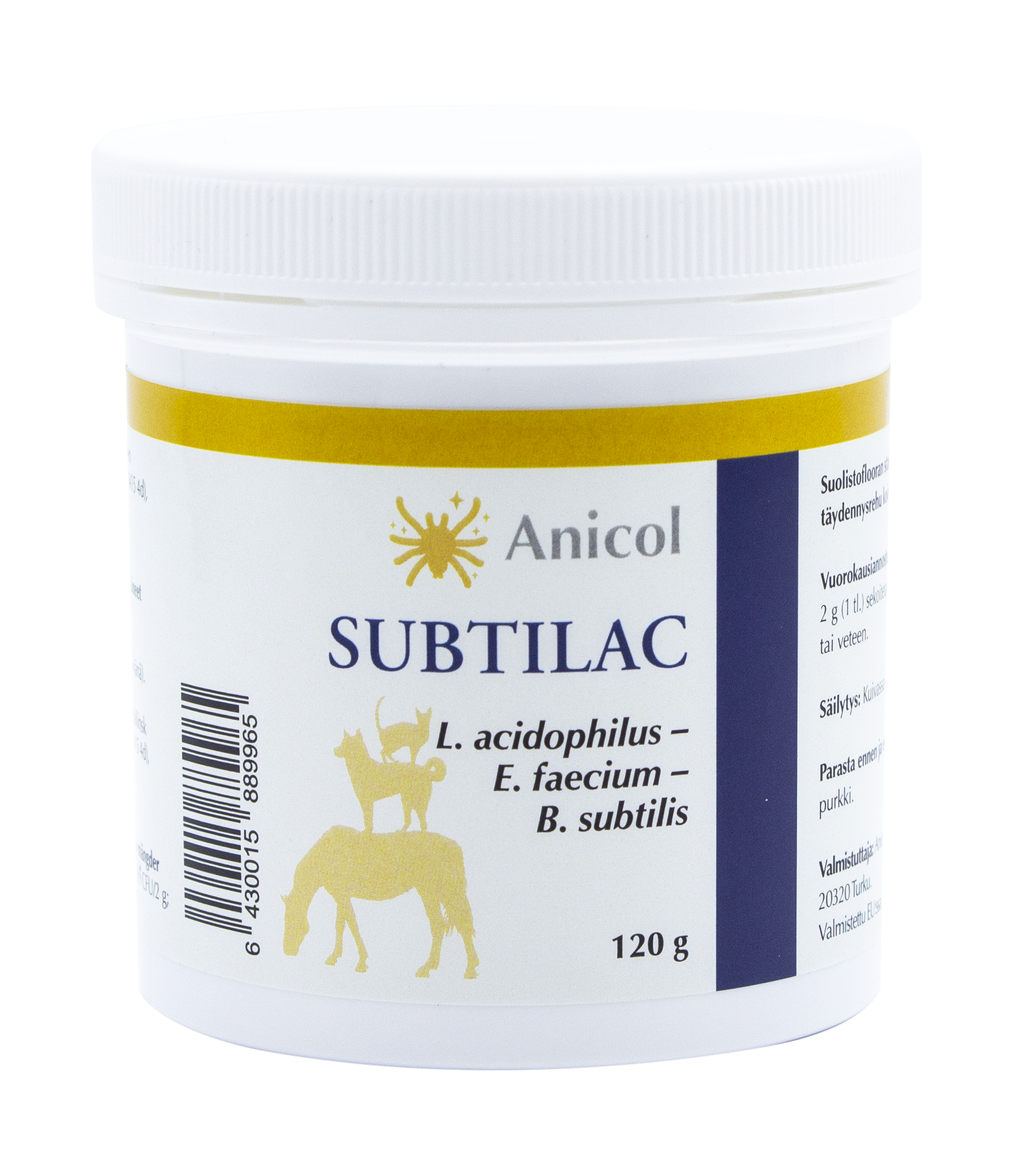 Anicol Subtilac eläimille 120 g PÄIVÄYSTARJOUS