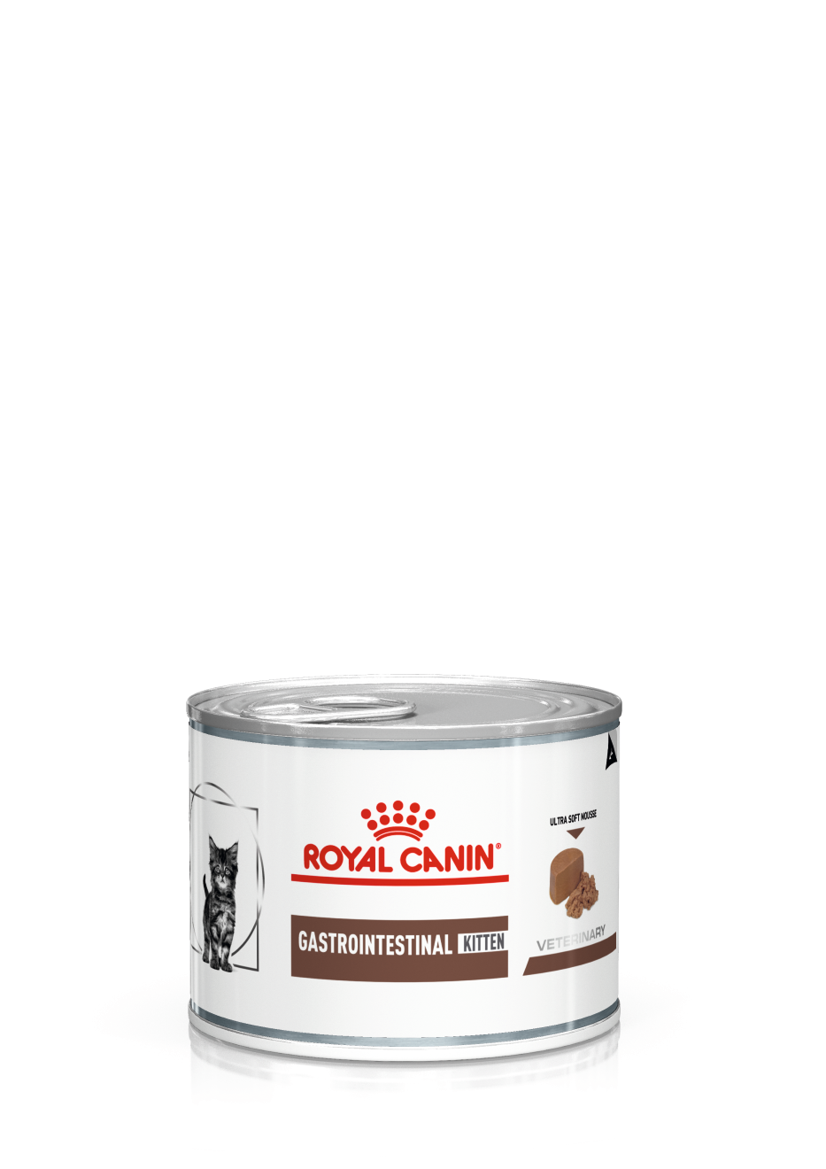 Royal Canin Veterinary Diets Gastrointestinal Kitten Mousse säilykepurkki kissan märkäruoka 195 g MAISTELUPAKKAUS