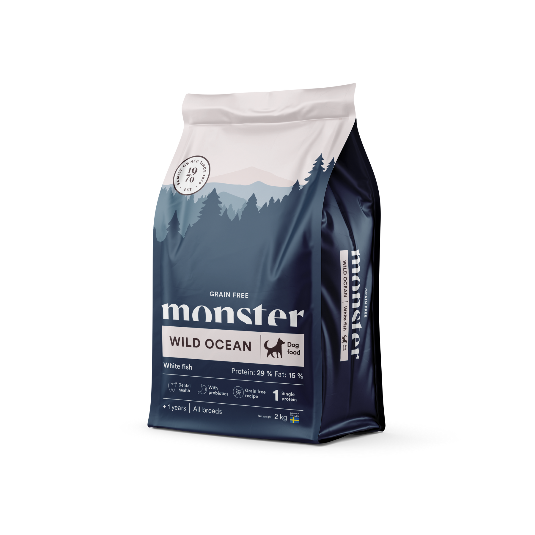 Monster Dog Grain Free Wild Ocean White Fish koiralle