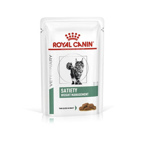 Royal Canin Veterinary Diets Weight Management Satiety Thin Slices In Gravy annospussi kissan märkäruoka 48 x 85 g SÄÄSTÖPAKKAUS
