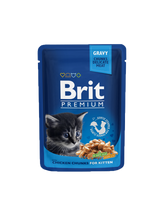 Brit Premium Cat Kana kastikkeessa kissanpennuille 24 x 100 g