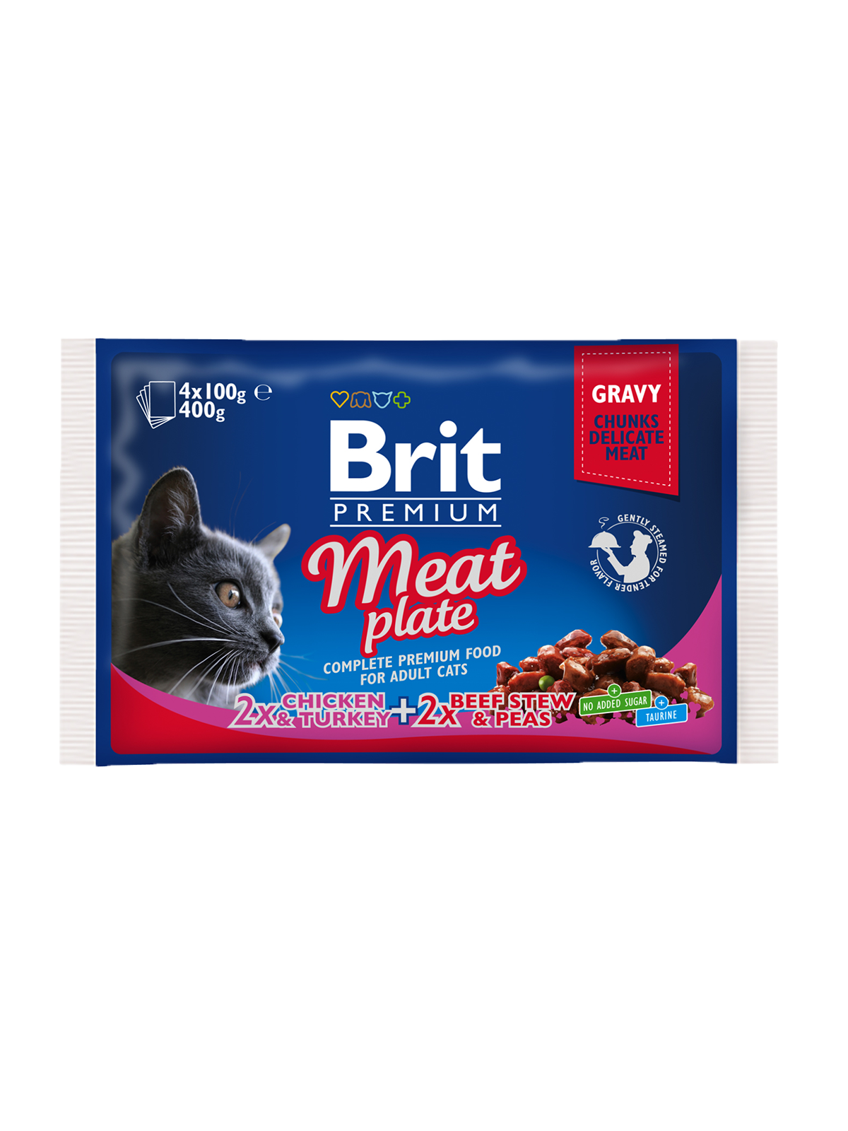 Brit Premium Cat Lihalajitelma 4 x 100 g