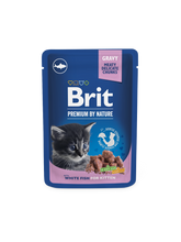 Brit Premium by Nature Valkoinen kala kastikkeessa kissanpennuille 100 g