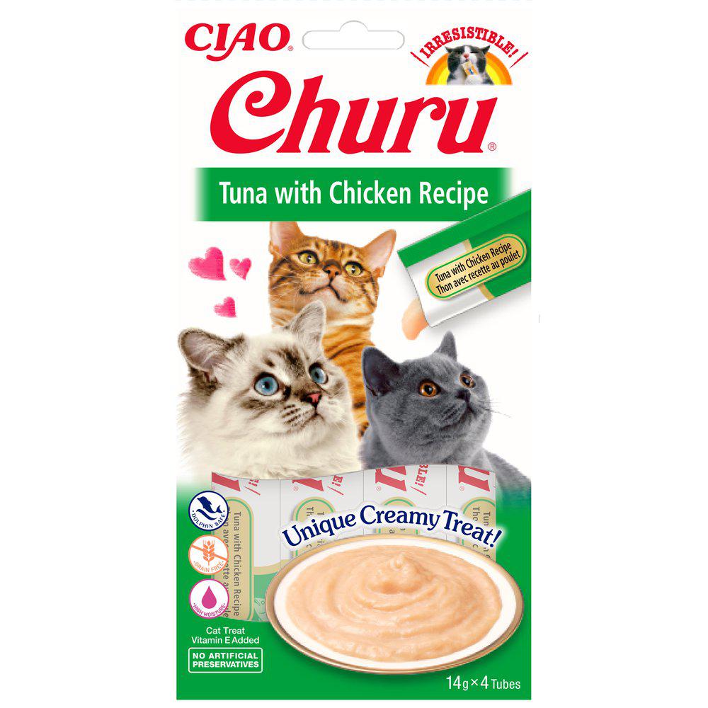 Churu tonnikala-kana herkkutahna kissalle 4 x 14 g PÄIVÄYSTARJOUS
