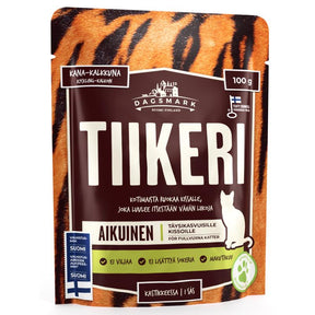 Dagsmark Tiikeri kana-kalkkuna kastikkeessa kissalle 8 x 100 g