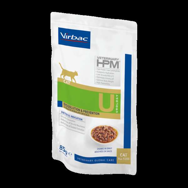 Virbac Veterinary HPM Urology Dissolution & Prevention Cat Wet Food 12 x 85 g