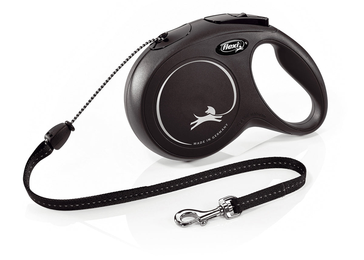 Flexi Classic pyöröpunos musta S 8 m