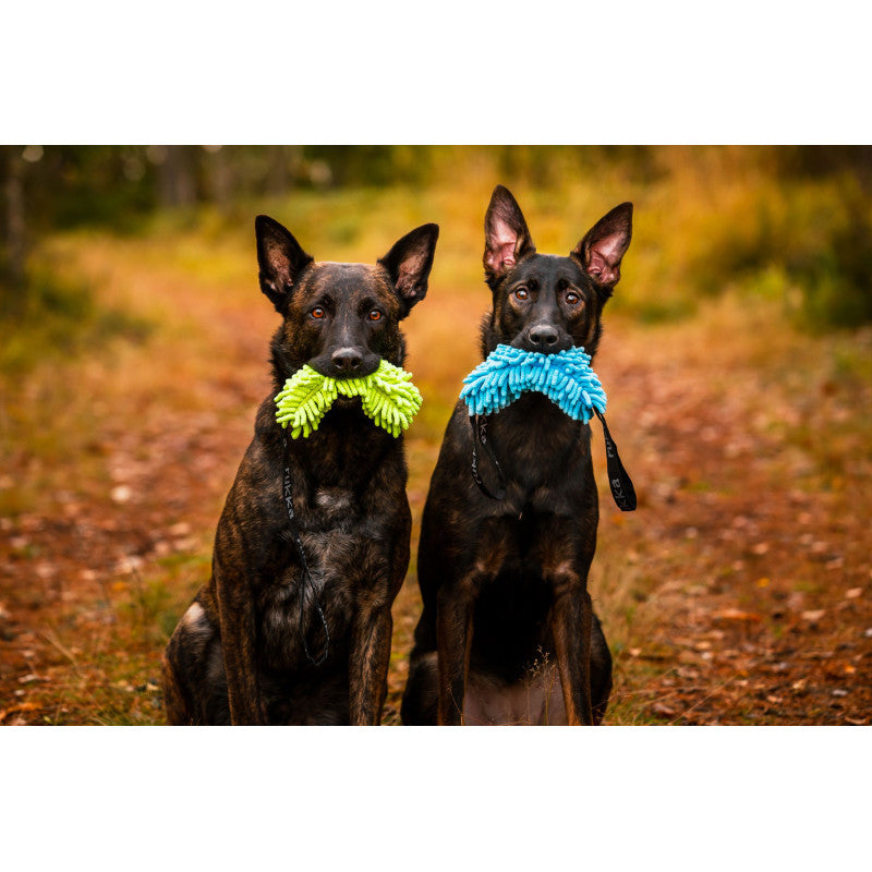 Rukka Fluffy lelu kahdella käsilenkillä turkoosi