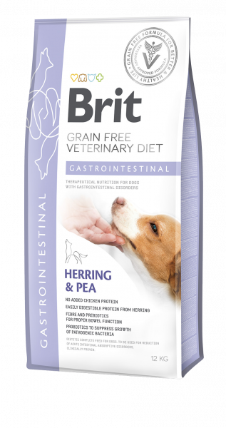 Brit Gastrointestinal Herring & Pea koiralle 12 kg RIKKOONTUNUT