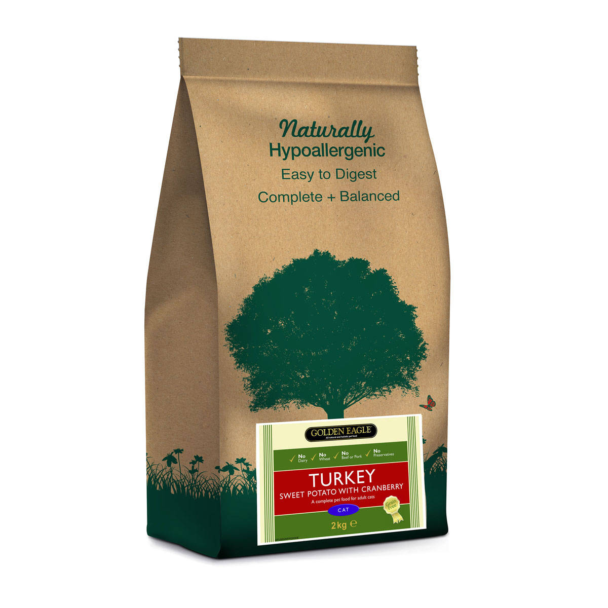 Golden Eagle Naturally Grainfree Cat kissalle 2 kg PÄIVÄYSTARJOUS