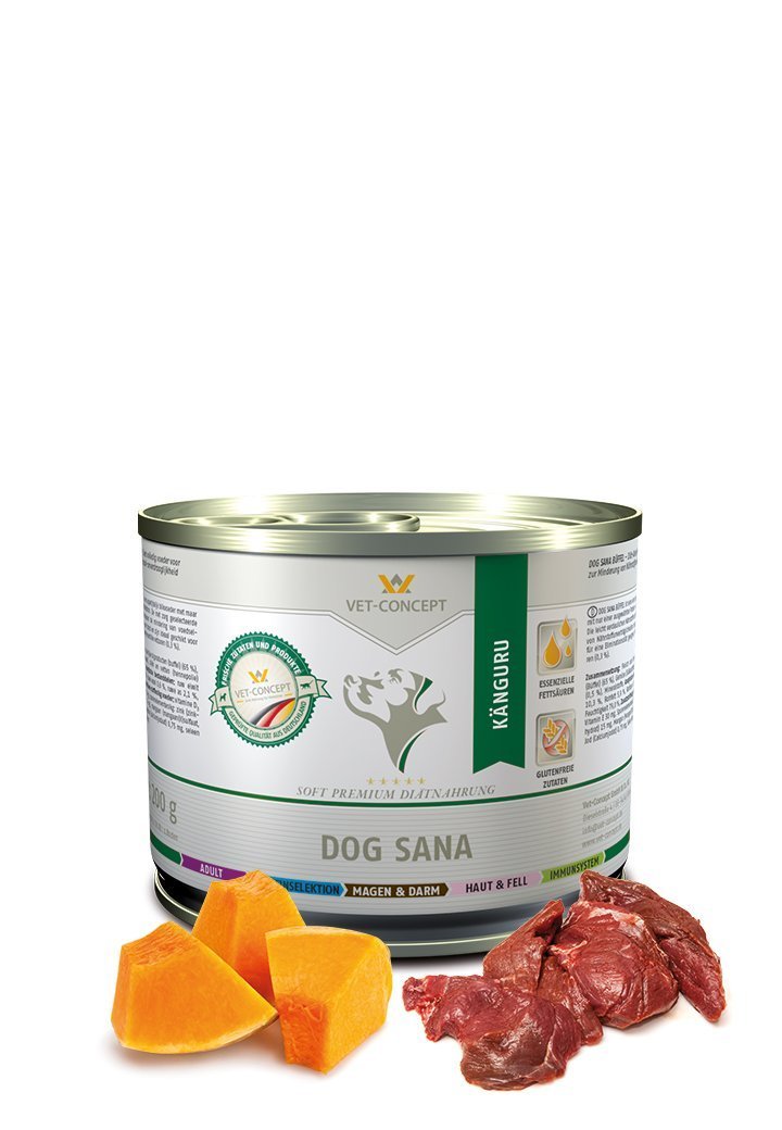 Vet Concept Koiramenu Sana Känguru Kenguru 6 x 400 g