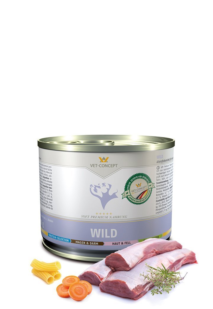 Vet Concept Koiramenu Wild Riista 6 x 400 g