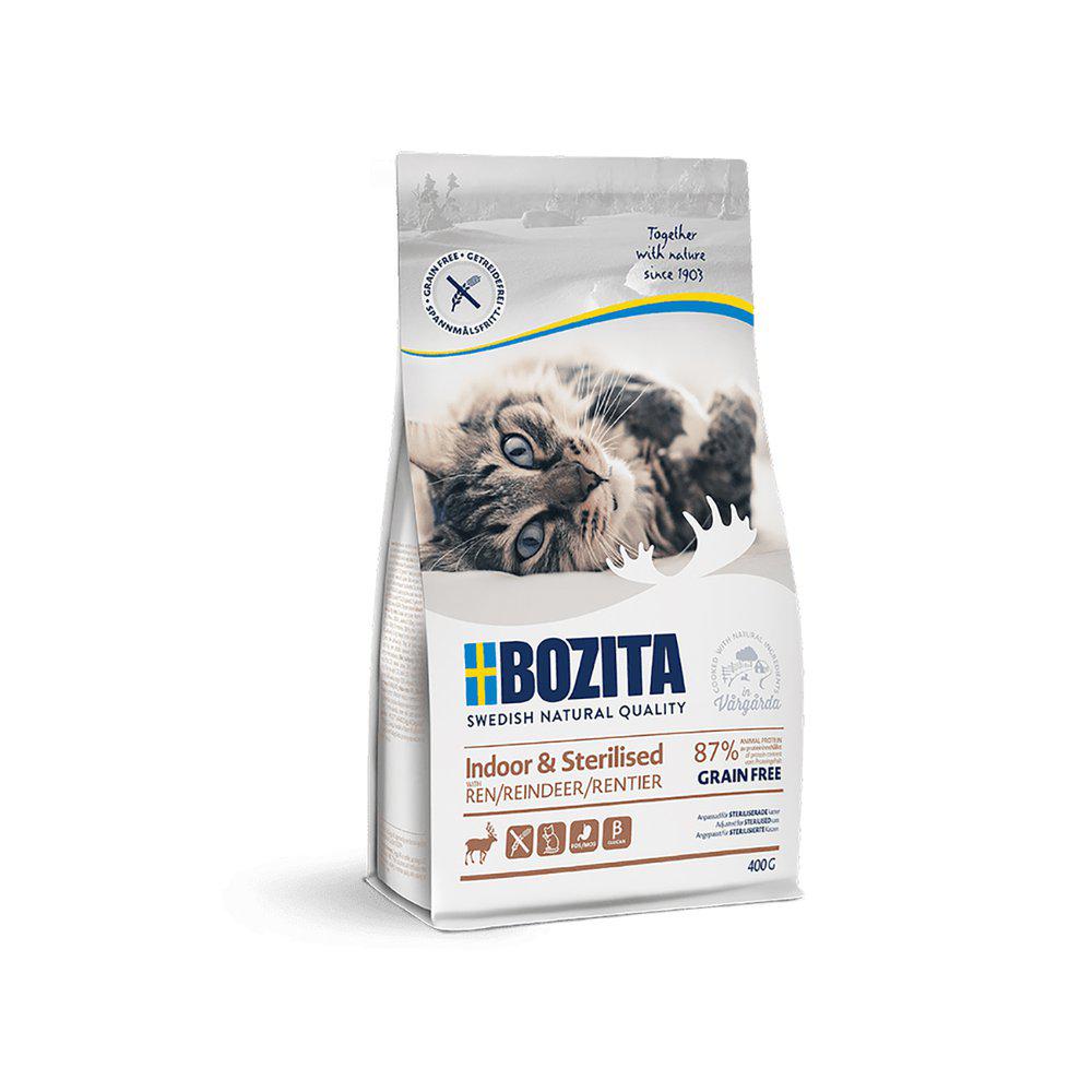 Bozita Indoor & Sterilised Grain Free Reindeer kissalle