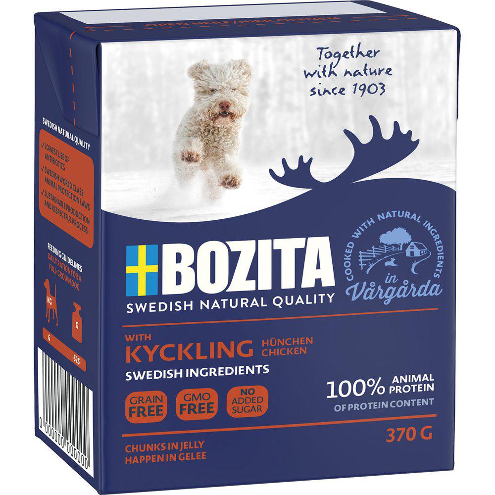 Bozita kananpaloja hyytelössä koiralle 6 x 370 g