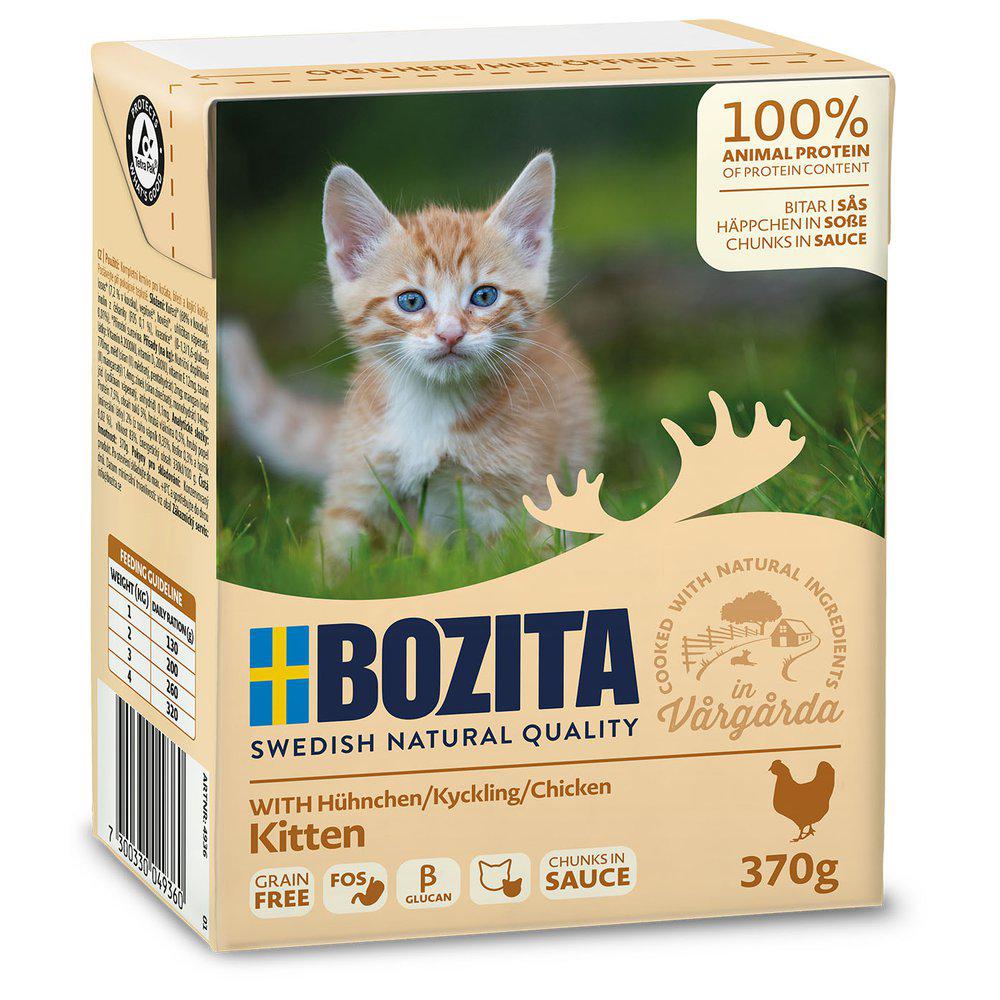 Bozita Kitten kanaa kastikkeessa kissalle 6 x 370 g