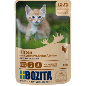 Bozita Kitten kanaa kastikkeessa kissalle