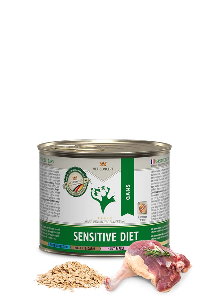 Vet Concept Koiramenu Sensitive diet Gans Hanhi 6 x 400 g