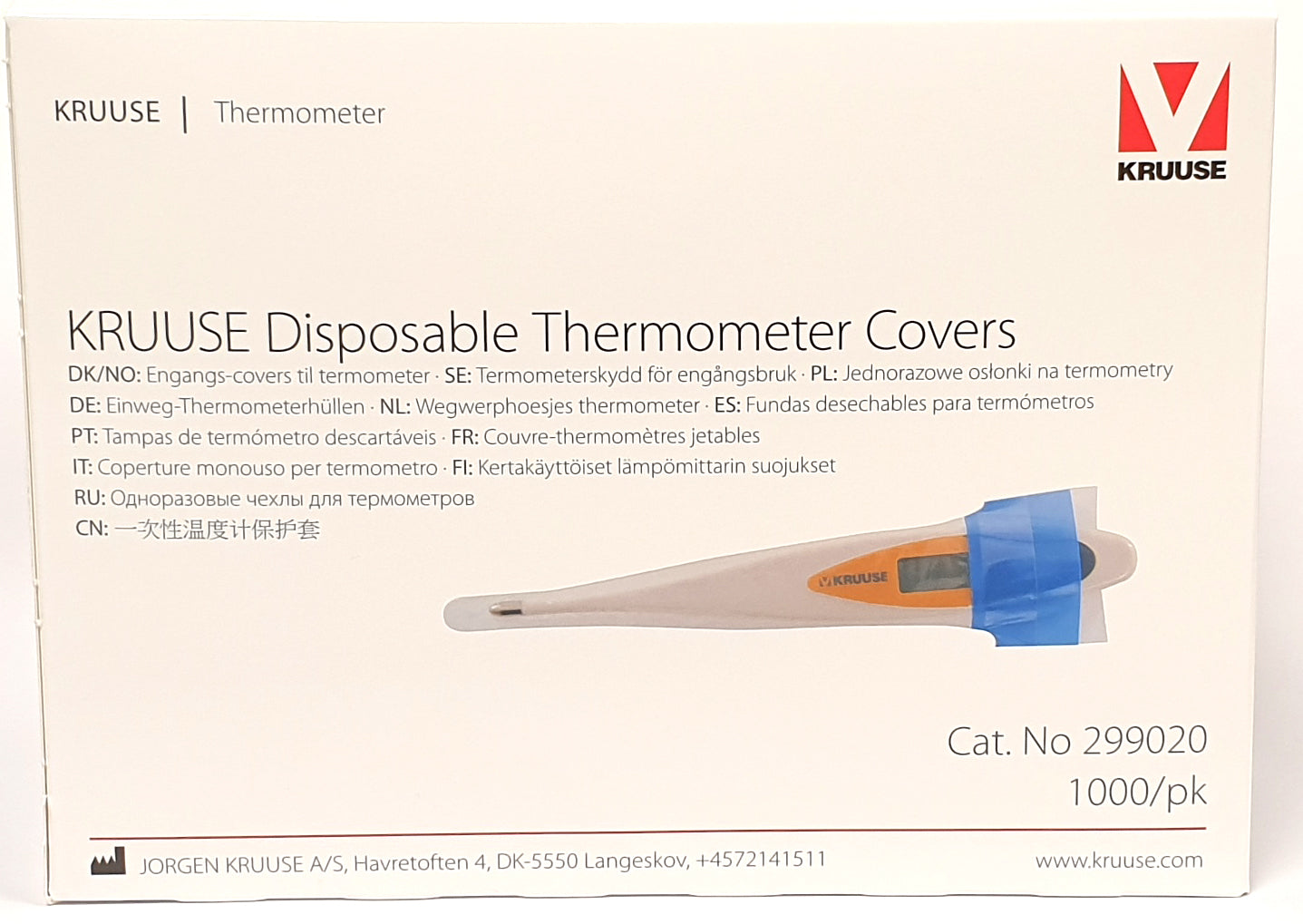 Kruuse kuumemittarin suojus 12 kpl