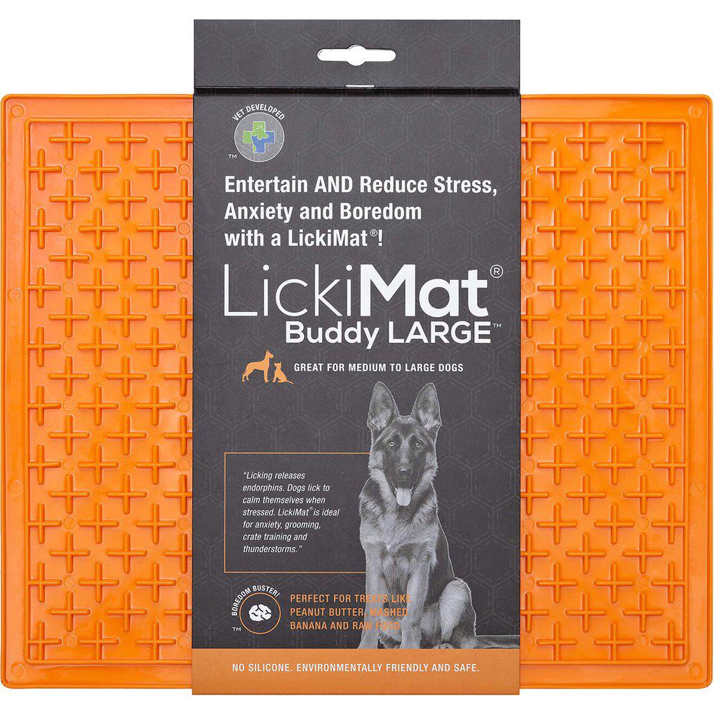 LickiMat Buddy Aktivointimatto X-large oranssi 30,5 x 25,5 cm