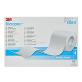 Micropore valkoinen rulla 7,5 cm x 9,1 m 4 kpl