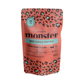 Monster Cat Pouches Adult Beef kissalle 85 g MAISTELUPAKKAUS