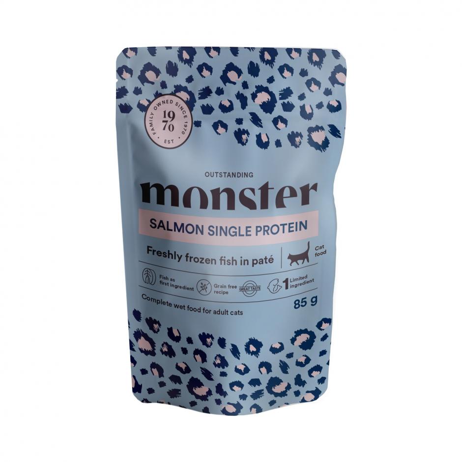 Monster Cat Pouches Adult Salmon kissalle 85 g MAISTELUPAKKAUS