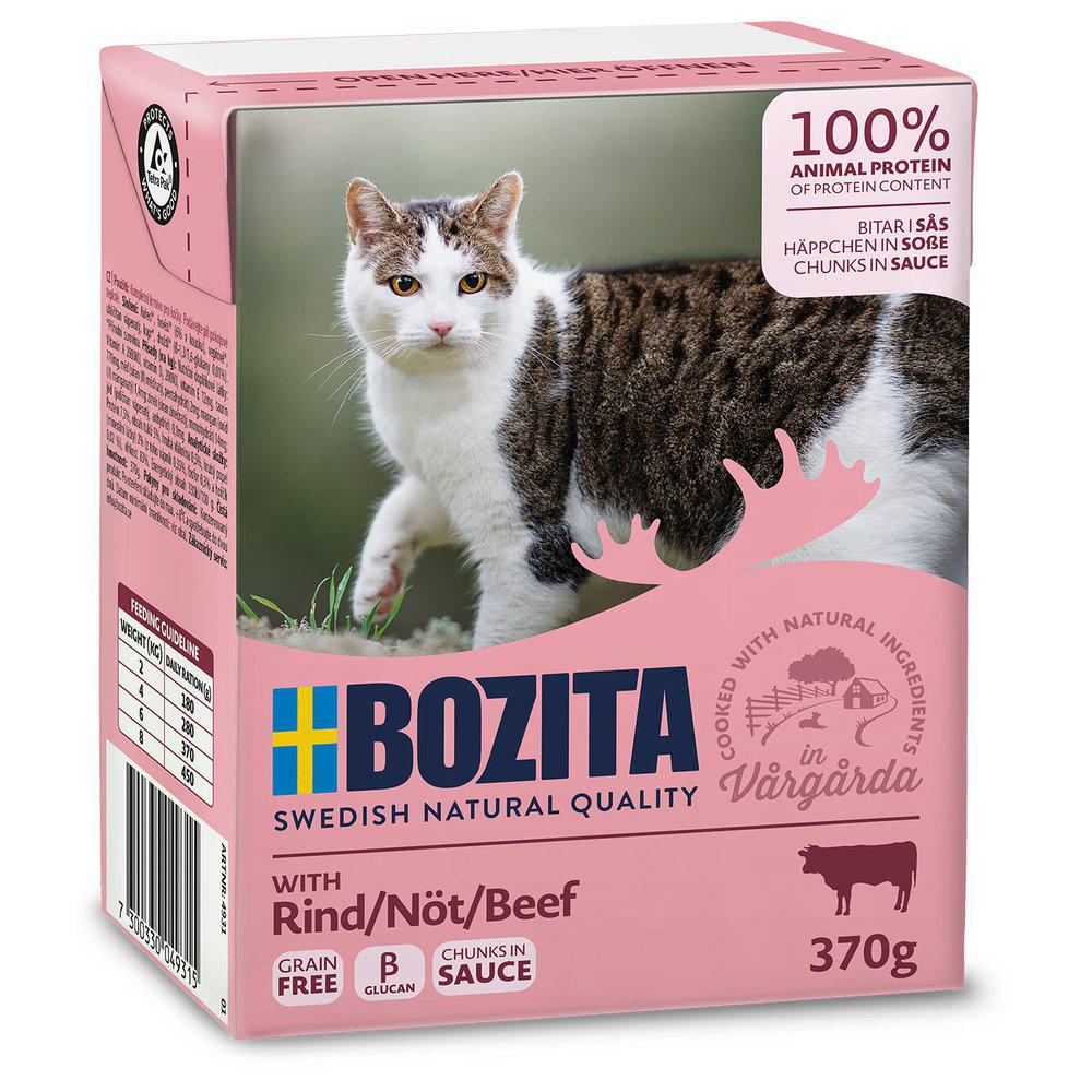 Bozita nautaa kastikkeessa kissalle 6 x 370 g