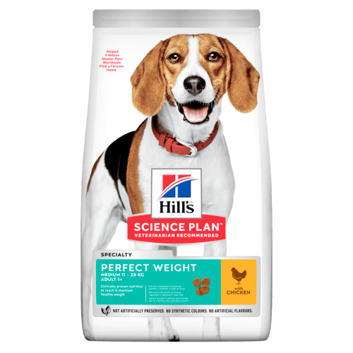 Hill's SP Perfect Weight Medium Adult with Chicken koiralle
