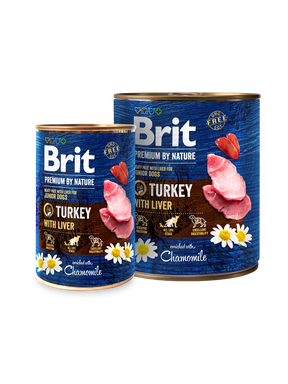 Brit Premium by Nature Kalkkuna-maksa koirille 6 x 400 g