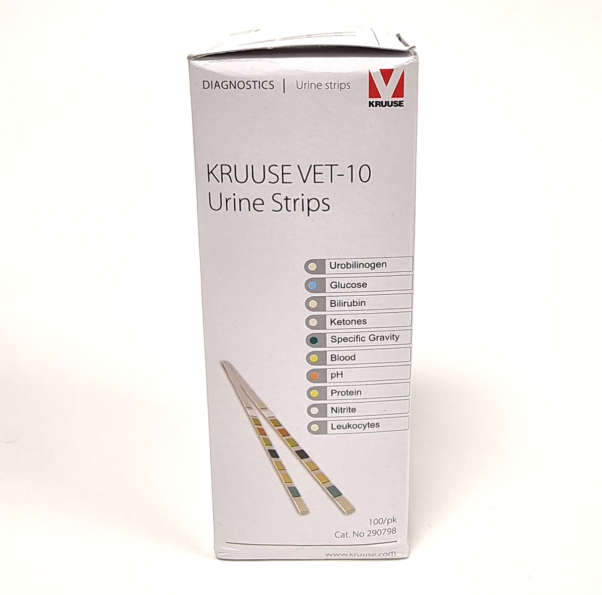Kruuse VET-10 Urine Strips virtsatestiliuskat eläimille 100 kpl